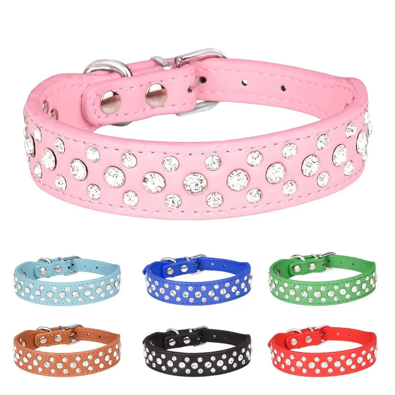 Rhinestone collars.