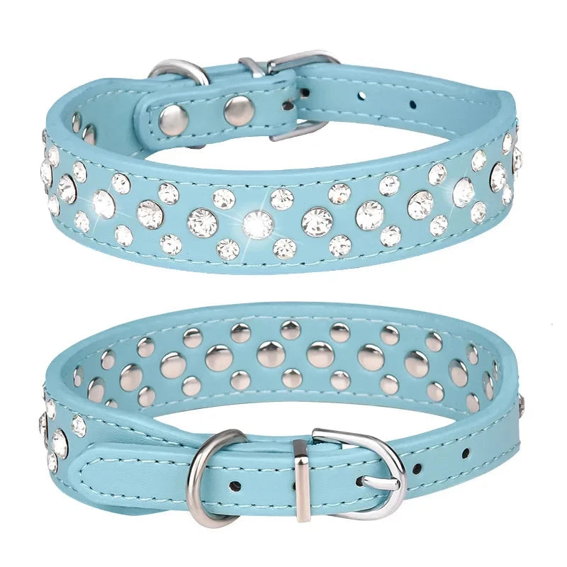 Rhinestone collars.