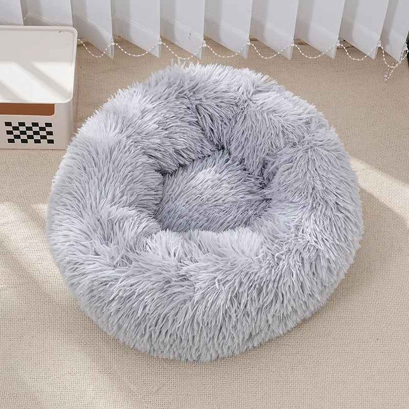 Furry plush bed.
