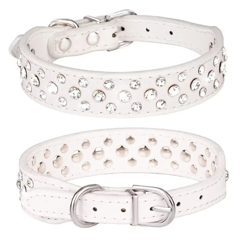 Rhinestone collars.